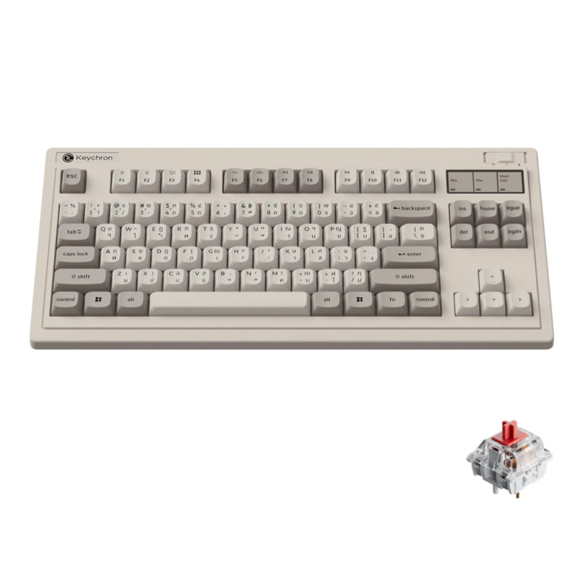 คีย์บอร์ดไร้สาย Keychron R3 Red Switch พิมพ์แม่นยำ ลื่นไหล แบรนด์ KEYCHRON