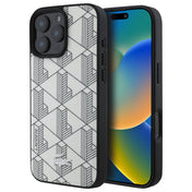 เคสกันกระแทก iPhone 16 Pro Max Lacoste MagSafe Hard Case PVC Monogram สี Farine