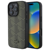 เคสกันกระแทก iPhone 16 Pro Max Lacoste MagSafe Hard Case PVC Monogram สี Khaki