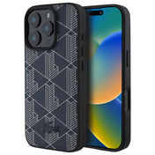 เคสกันกระแทก iPhone 16 Pro Max Lacoste MagSafe Hard Case PVC Monogram สี Navy