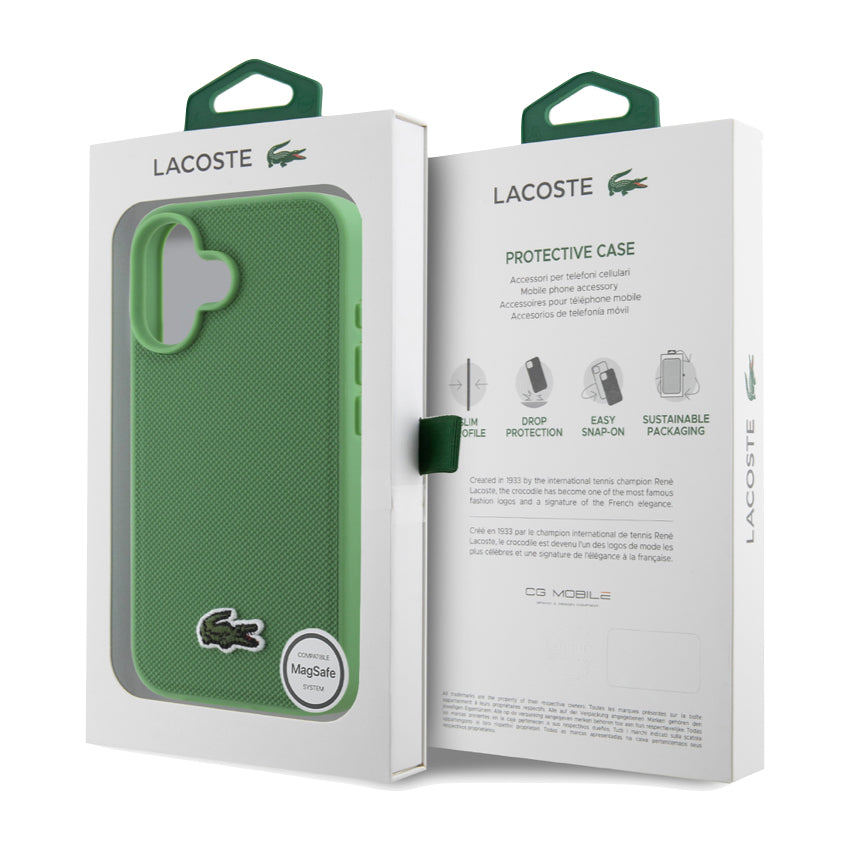 เคสกันกระแทก Lacoste iPhone 16 Plus MagSafe Hard สี Green