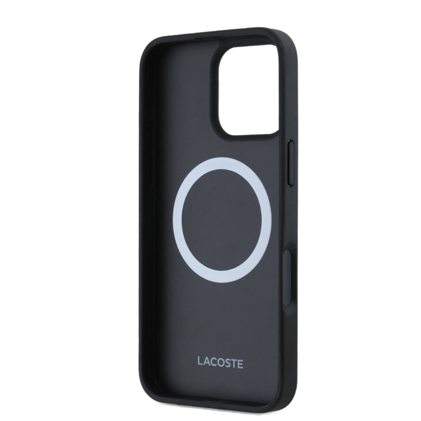เคสกันกระแทก Lacoste iPhone 16 Pro MagSafe Hard สี Black