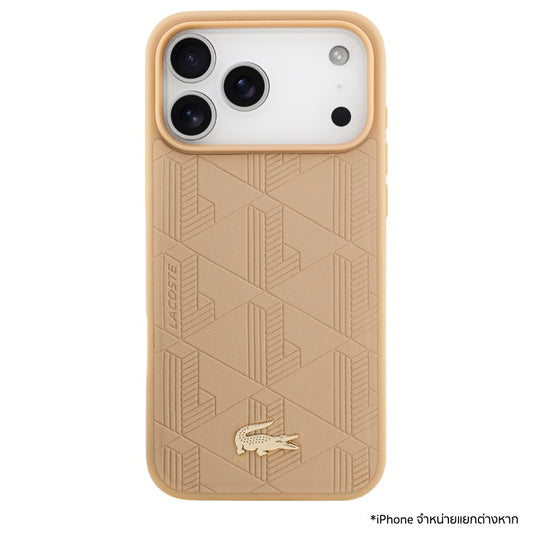 LACOSTE PU Leather MagSafe Case สำหรับ iPhone 17 Pro Max ดีไซน์หรูหรา บางเบา ปกป้องเต็มขั้น พร้อมโลโก้จระเข้ที่เป็นเอกลักษณ์ เข้าถึงทุกปุ่มง่ายดาย
