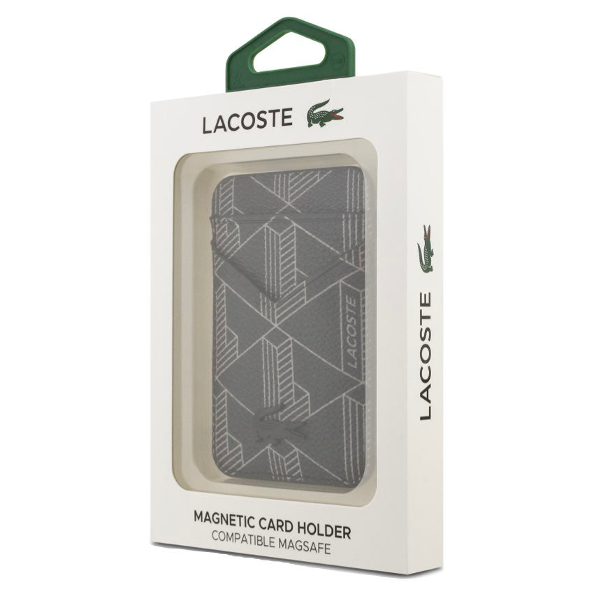 กระเป๋าใส่บัตร MagSafe Lacoste The Blend หนังแท้ ดีไซน์บางเบา เรียบหรู บุไนลอนด้านในป้องกันการ์ดอย่างนุ่มนวล