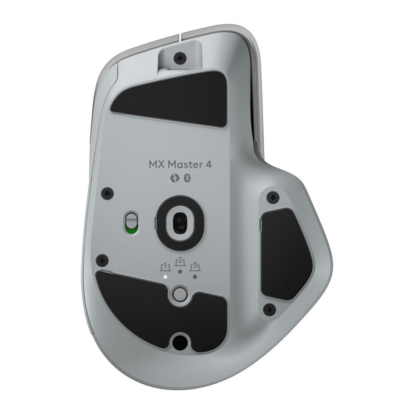 เมาส์ไร้สาย MX Master 4 สี Pale Gray ลากเมาส์ได้บนทุกพื้นผิว แบรนด์ LOGITECH