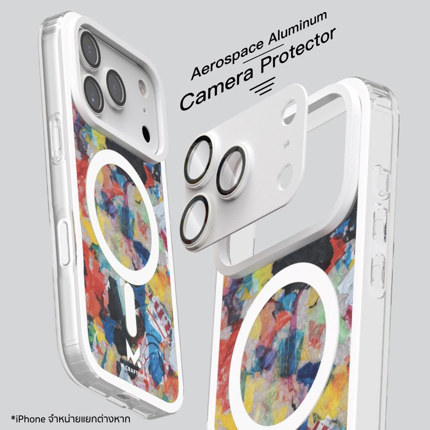 เคสกันกระแทก iPhone 17 Pro M.Craftsman Double Layer Case + Camera Lens - Confetti