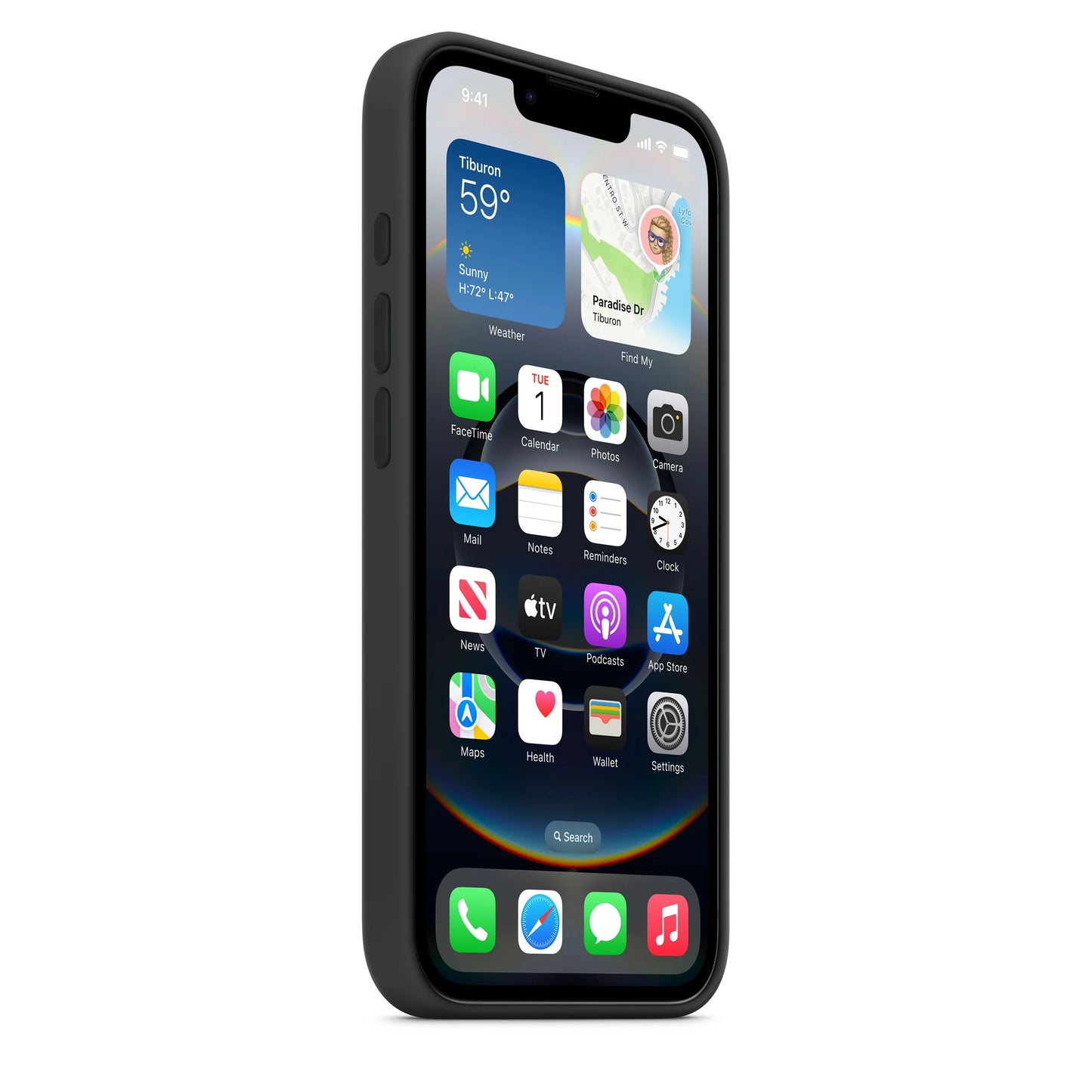 iPhone 16e Silicone Case   Black