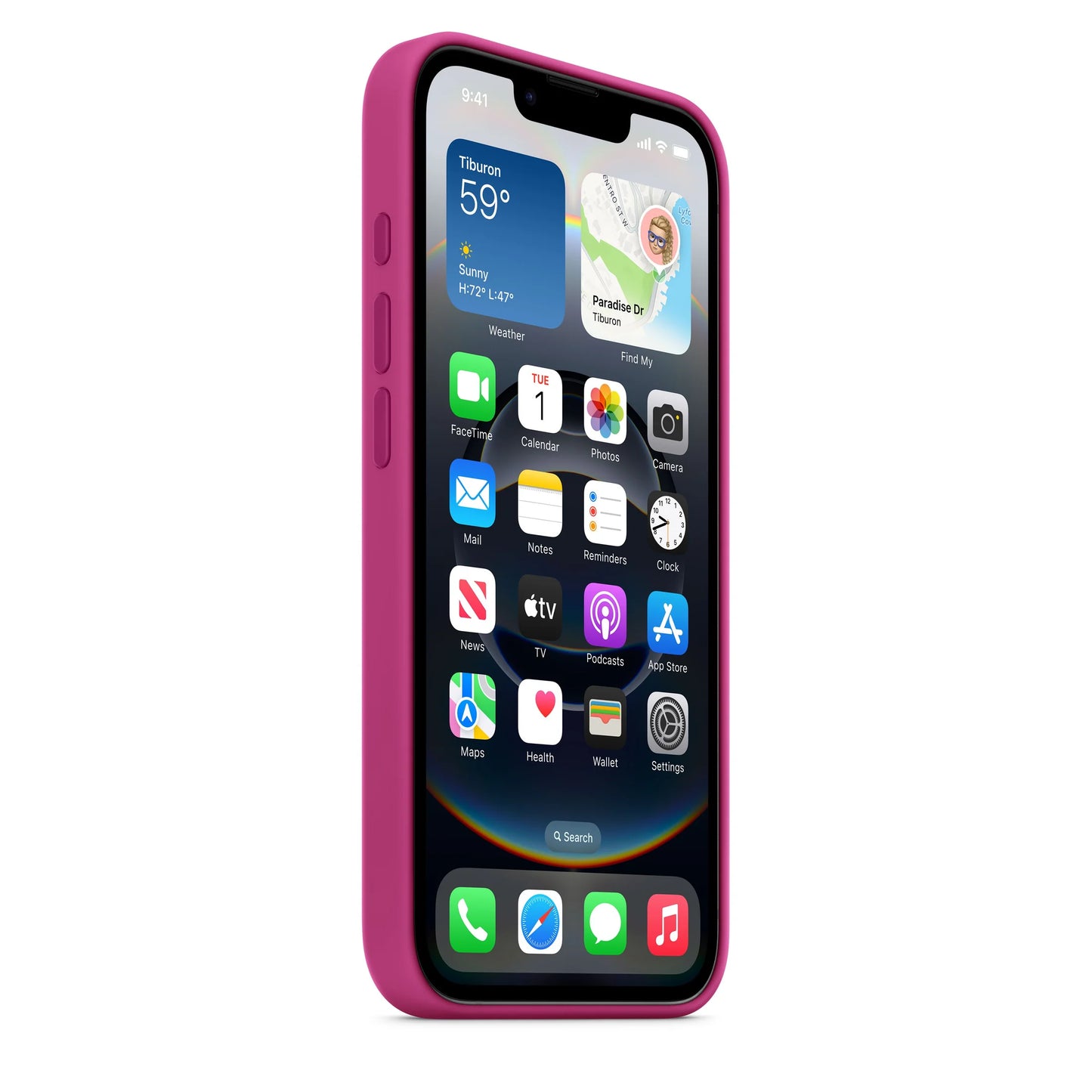 iPhone 16e Silicone Case   Fuchsia