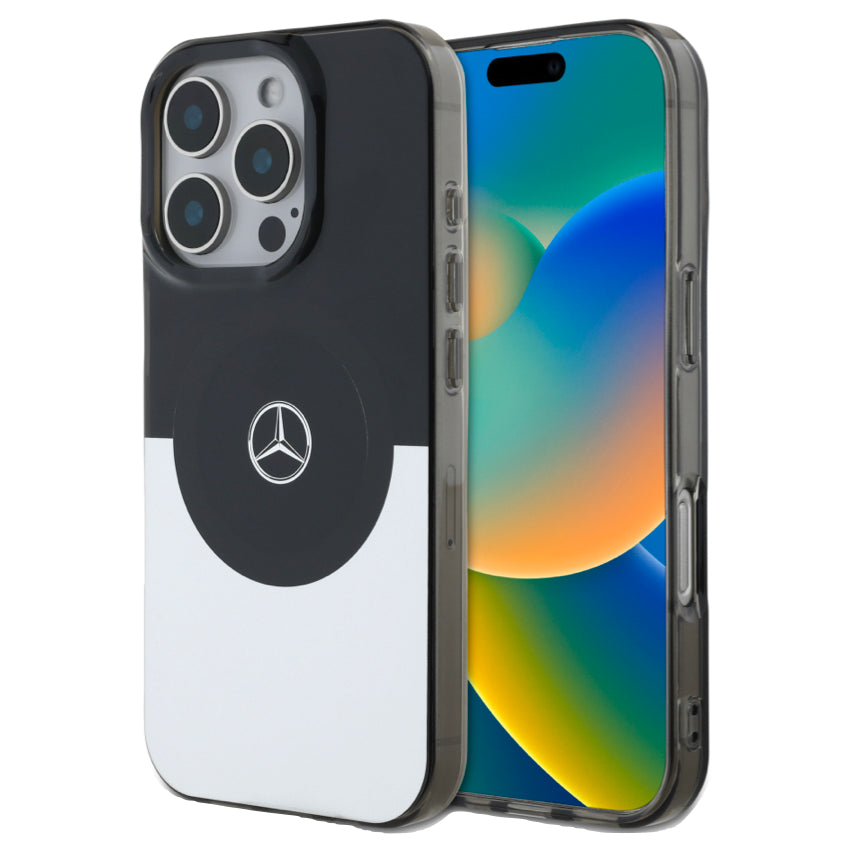 เคสกันกระแทก iPhone 16 Pro Max Mercedes Benz Double Layer Magsafe สี Silver