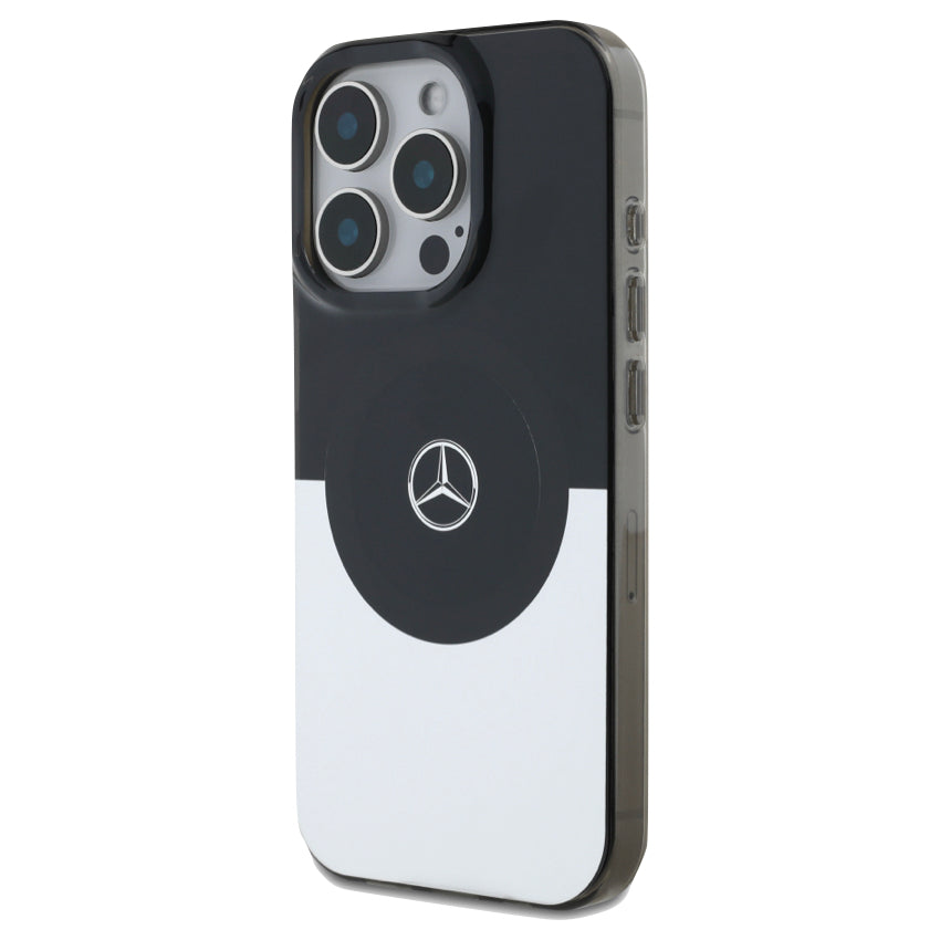 เคสกันกระแทก iPhone 16 Pro Max Mercedes Benz Double Layer Magsafe สี Silver