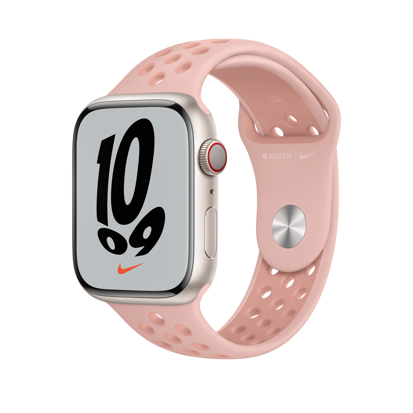 สาย Nike Sport Band Pink Oxford/Rose Whisper สำหรับ Apple Watch 45 มม.