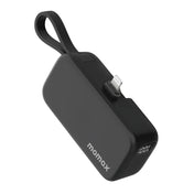 MOMAX 1-Power Mini 5000mAh Bulit-in foldable lightning connector Battery pack (Black)