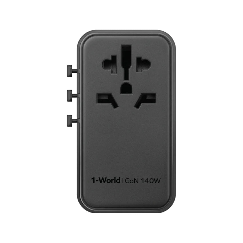 หัวชาร์จ Momax 1-World 120W GaN 4-port พร้อมปลั๊ก AC Travel