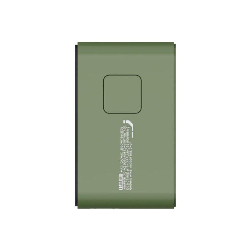 หัวชาร์จสำหรับเดินทาง Momax 1-World+ GaN 70W พร้อมสาย USB-C ในตัว (มี 3 พอร์ต) สี Zuku Green