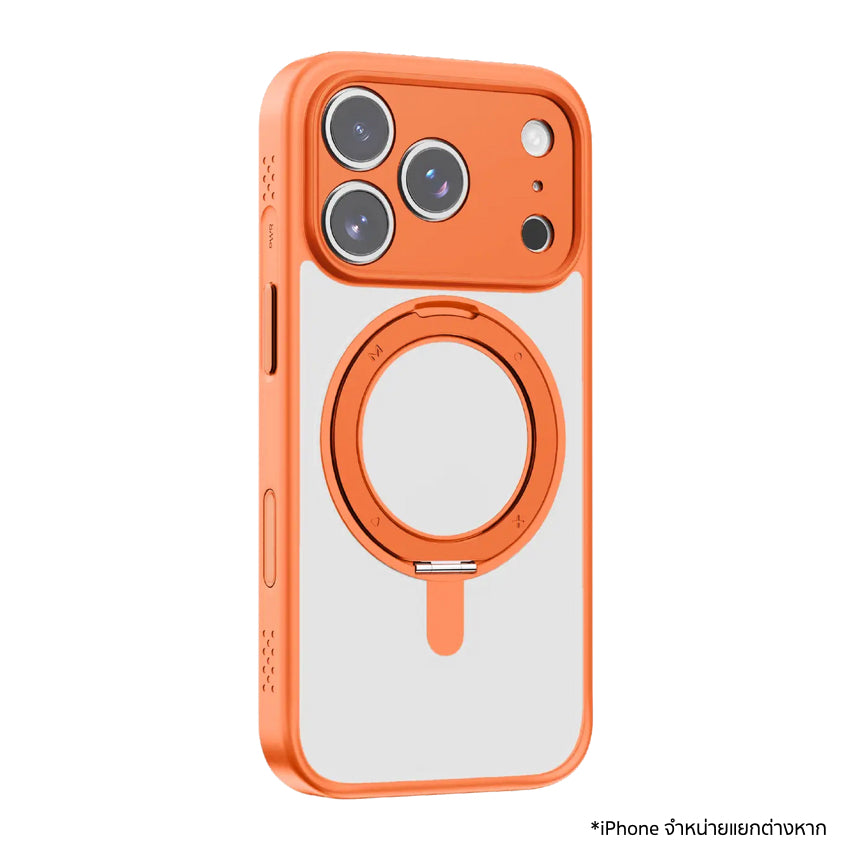เคสกันกระแทก iPhone 17 Pro Momax Caseform Roller Magnetic - Solar Orange
