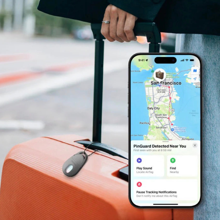 อุปกรณ์ติดตาม Momax PinGuard Camera Scanning สี White