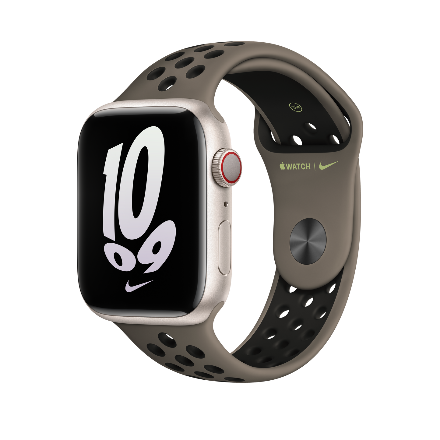 สาย Nike Sport Band Olive Gray/Black สำหรับ Apple Watch 45 มม.