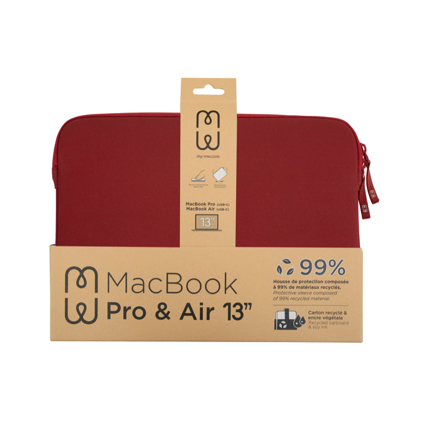 กระเป๋าคอมพิวเตอร์ MacBook Pro/Air 13 นิ้ว Mw Basics 2 Life สี Red/White