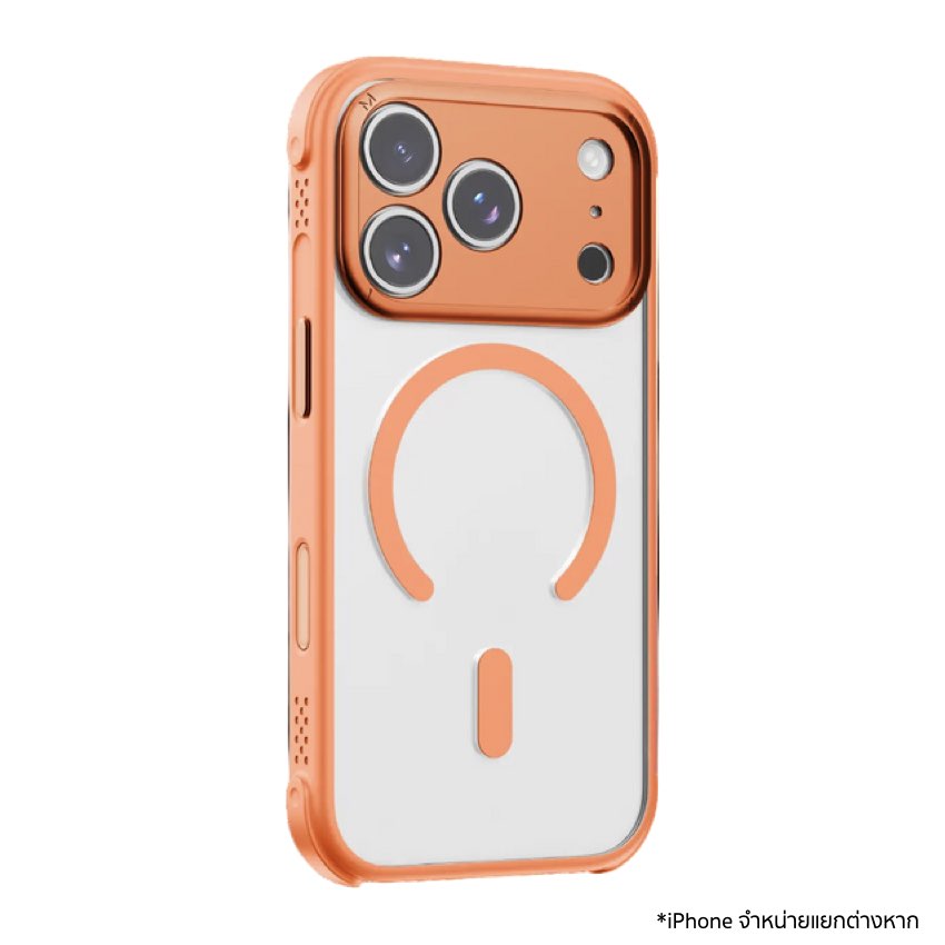 เคสกันกระแทก iPhone 17 Pro Momax CaseFORM Magnetic - Solar Orange