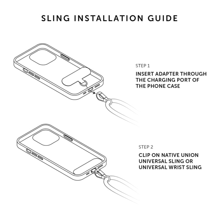 สายคล้องโทรศัพท์มือถือ Native Union City Sling สี Black