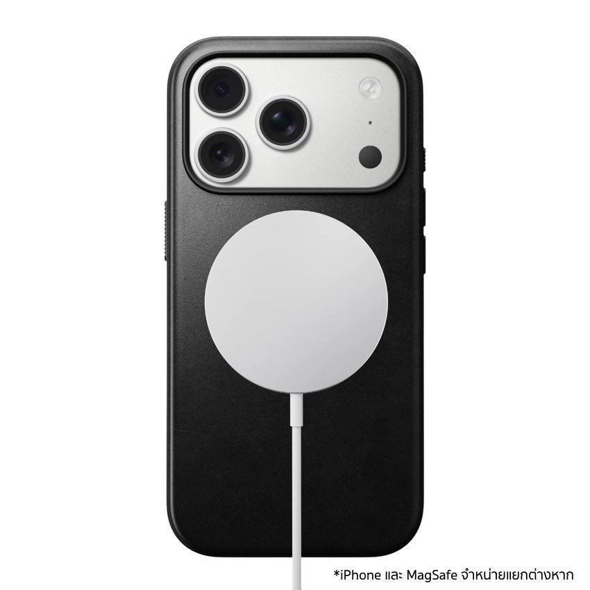 เคสหนัง iPhone 17 Pro Nomad Modern Leather (Horween) - Black
