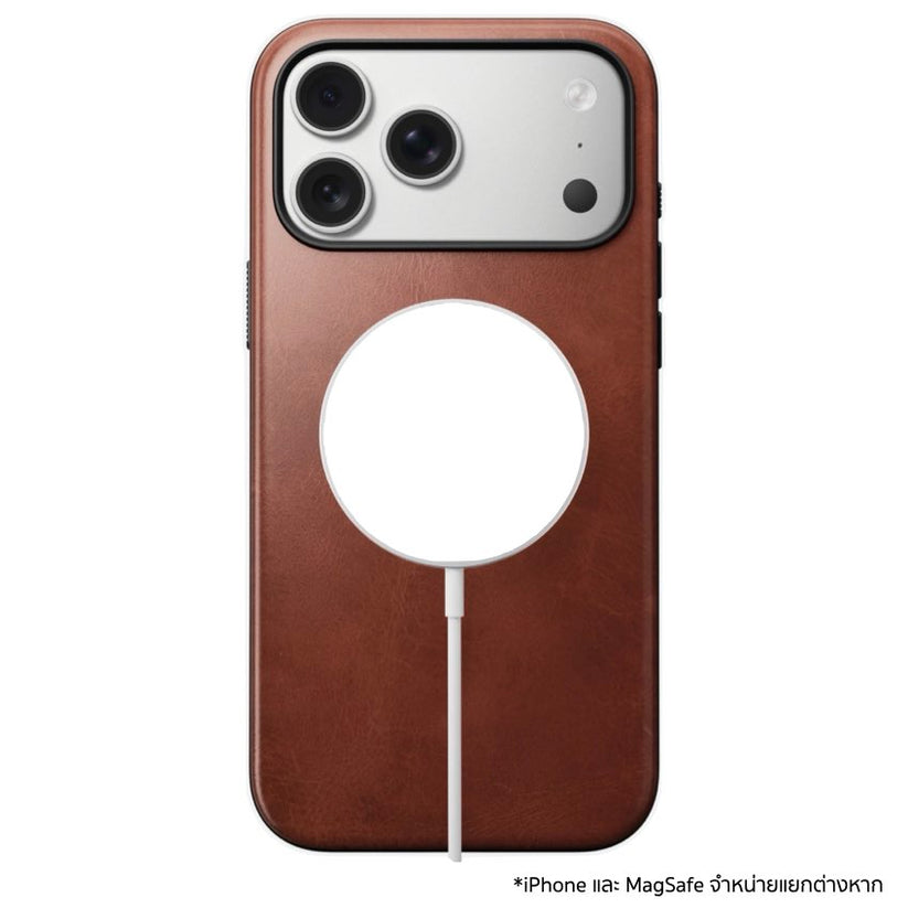 เคสหนัง Nomad Modern Horween สำหรับ iPhone 17 Pro Max มอบความทนทาน ปุ่มกล้องกระจก และ MagSafe พร้อมพัฒนาลวดลายเฉพาะตัวคุณ
