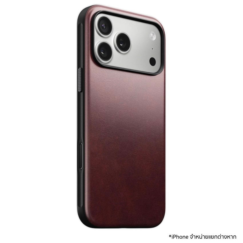 เคสหนัง Nomad Modern Horween สำหรับ iPhone 17 Pro Max มอบความทนทาน ปุ่มกล้องกระจก และ MagSafe พร้อมพัฒนาลวดลายเฉพาะตัวคุณ