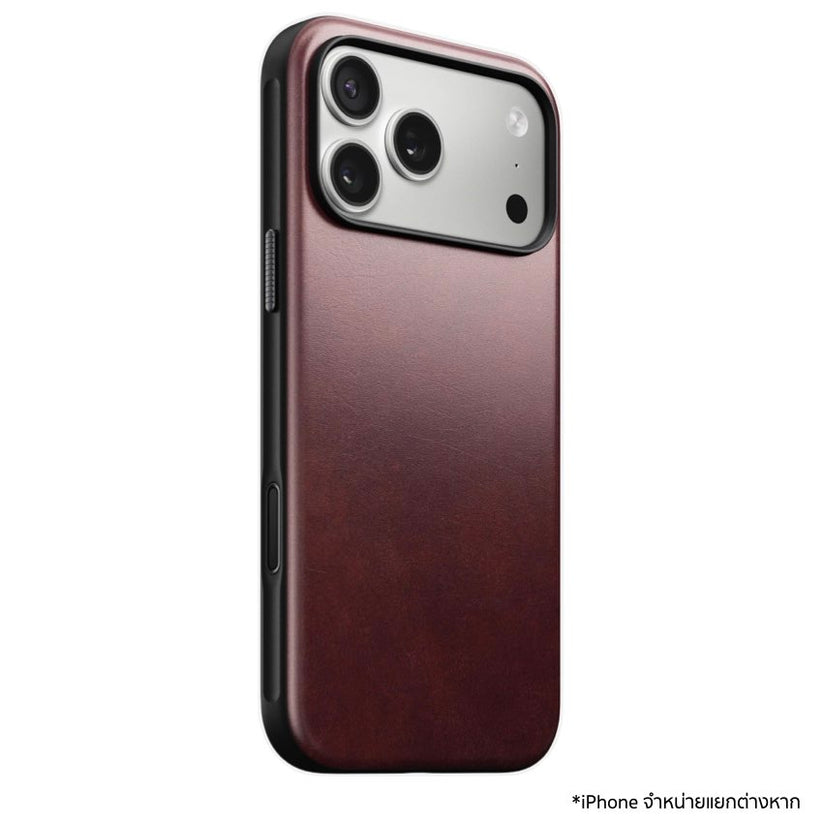 เคสหนัง Nomad Modern Horween สำหรับ iPhone 17 Pro Max มอบความทนทาน ปุ่มกล้องกระจก และ MagSafe พร้อมพัฒนาลวดลายเฉพาะตัวคุณ