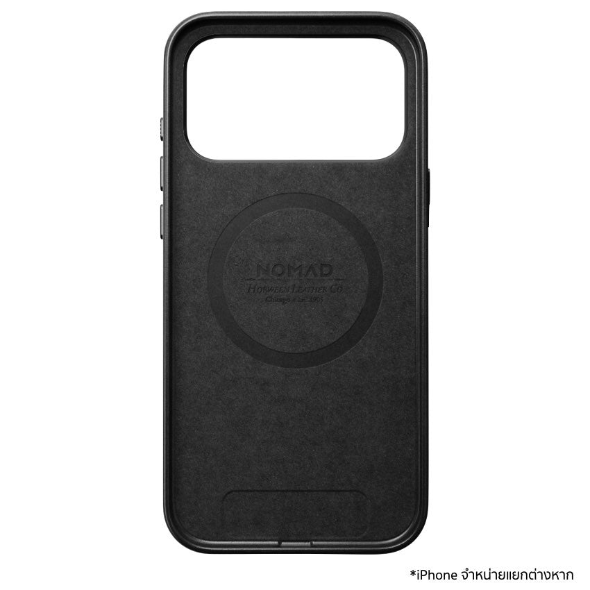 NOMAD Traditional Leather Case - iPhone 17 Pro Max - Black - Horween