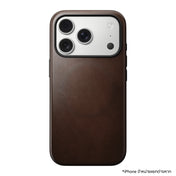 เคสหนัง Nomad Modern Leather สำหรับ iPhone 17 Pro สี Rustic Brown (Horween)