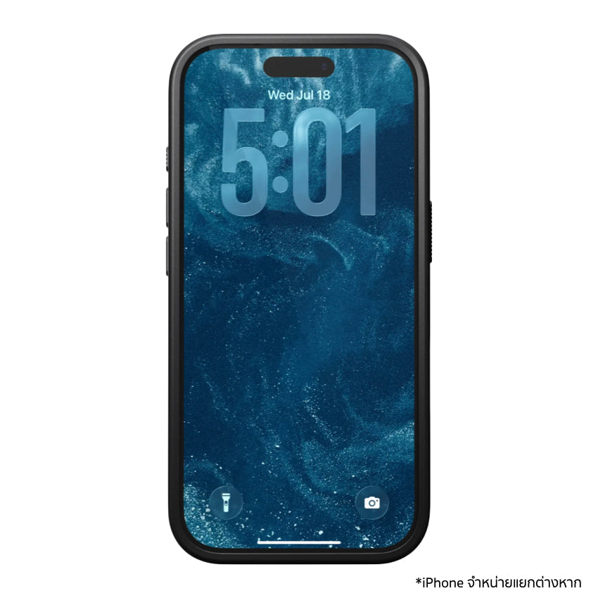 เคสมือถือหนังแท้ Nomad Modern Leather รุ่น iPhone 17 Pro สีน้ำตาล Rustic Brown