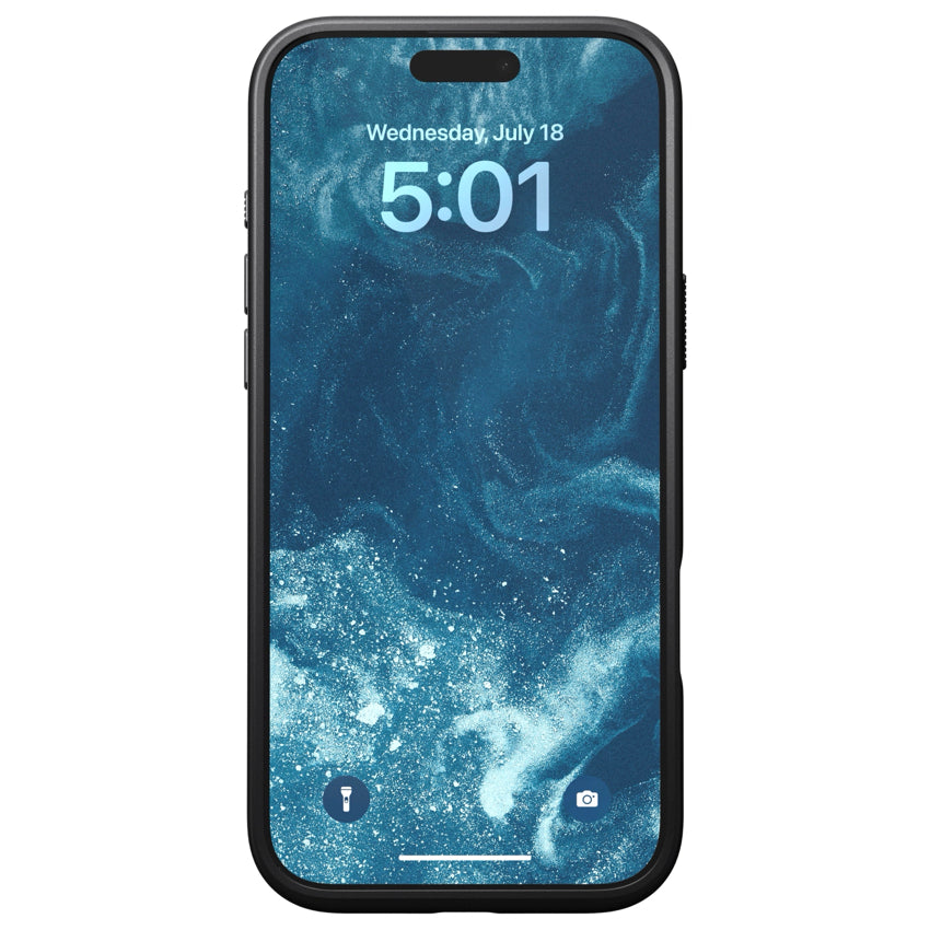 iPhone 16 Pro Max Case Nomad Modern Leather Horween - Green Chrome