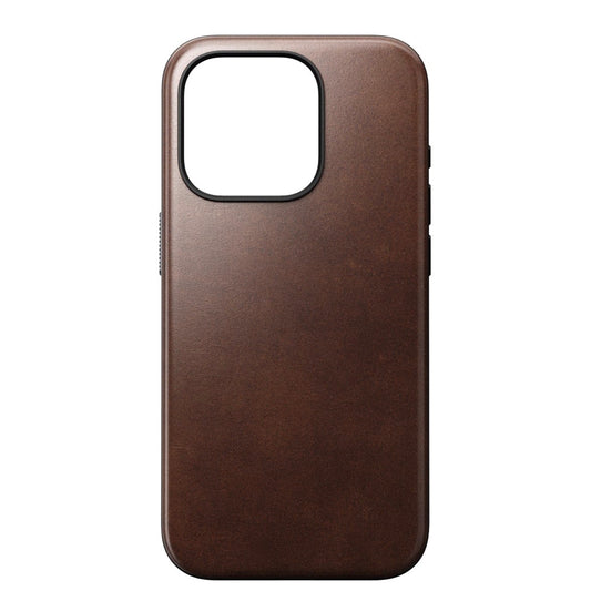 เคสหนังกันกระแทก Horween Leather สำหรับ iPhone 15 Pro สี Rustic Brown