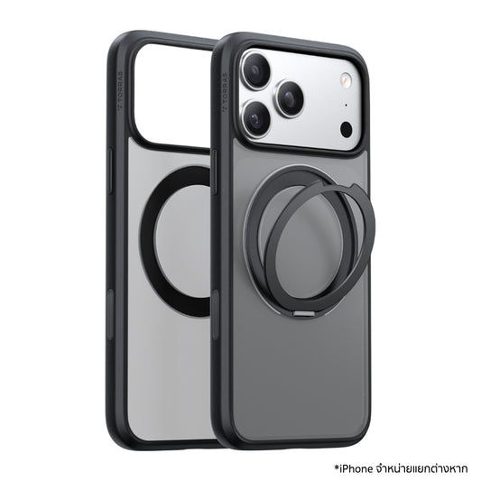 Torras iPhone 17 Pro Max Case Ostand R Series เคสบางเบาพร้อมขาตั้งหมุนได้ 360° รองรับการชาร์จไร้สาย