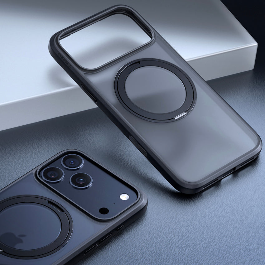 เคส iPhone 17 Pro Max Torras Ostand R Series ดีไซน์เพรียวบาง พร้อมขาตั้งปรับหมุนได้ 360 องศา