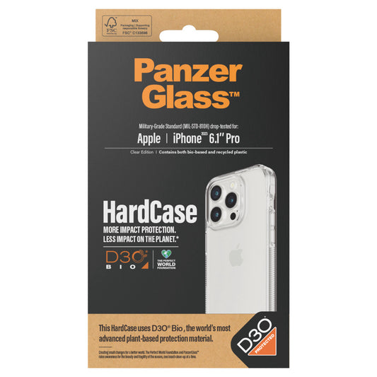 PANZERGLASS HardCase with D3O for iPhone 15 Pro - Clear