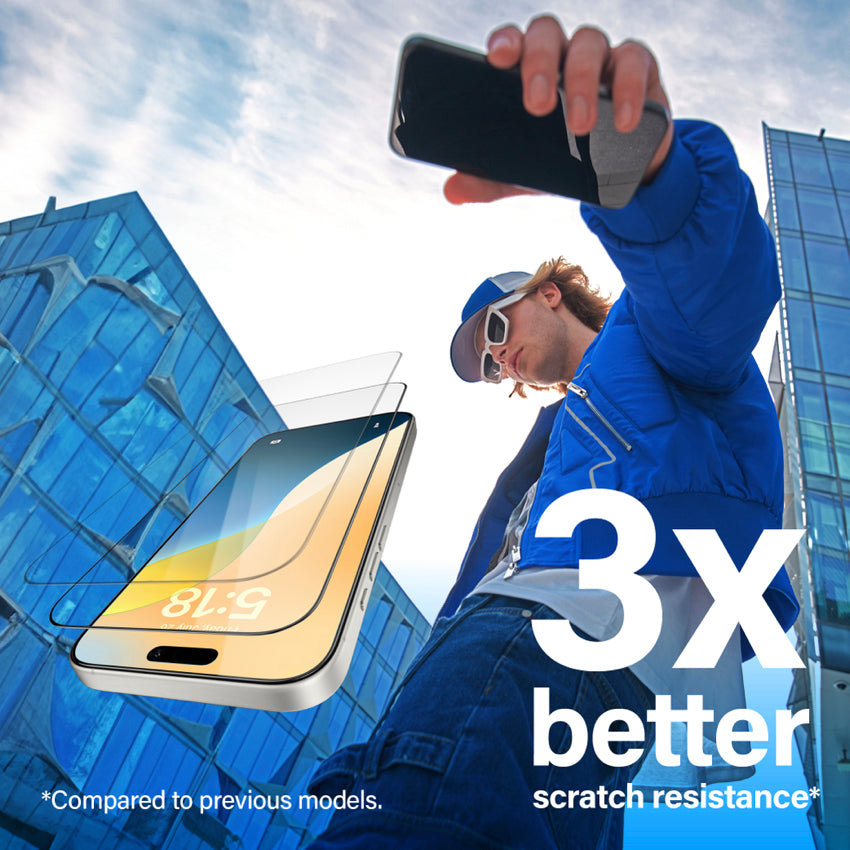 ฟิล์มกันแสงสะท้อนและกันแสงสีฟ้า Panzerglass Ultra Wide Fit  สำหรับ iPhone 16 Pro