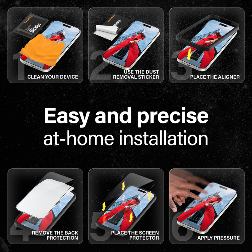 ฟิล์มเซรามิกกันรอย Panzerglass Ultra Wide Fit for iPhone 16 Pro Max