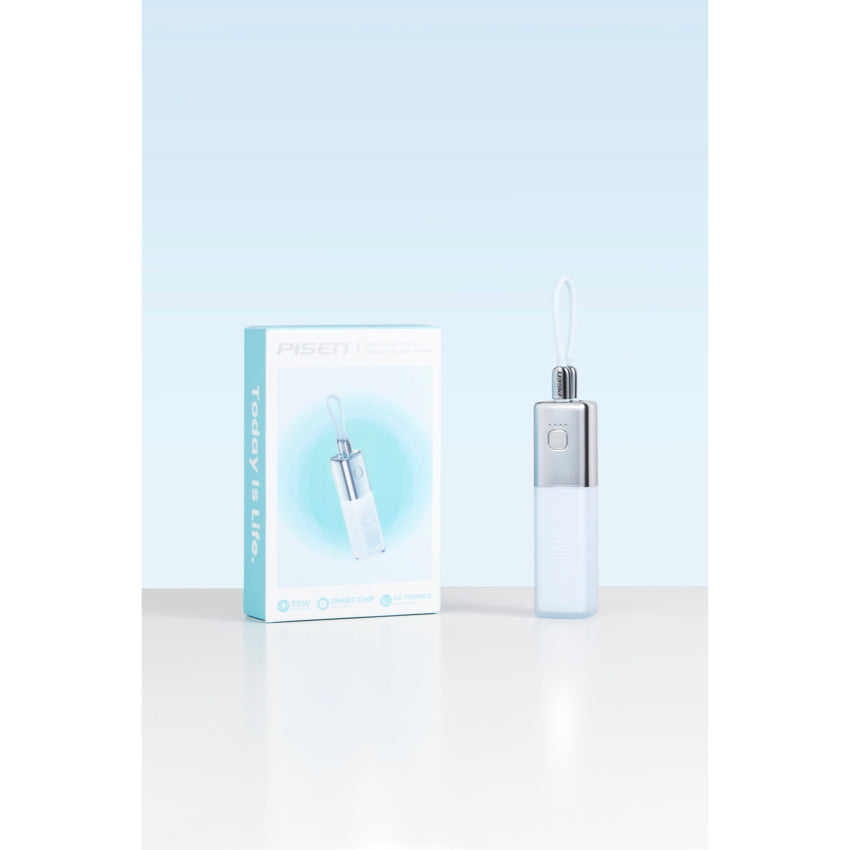 PISEN Power GlamVolt 5000 mAh 30W Fast Charging Power Bank(Blue)