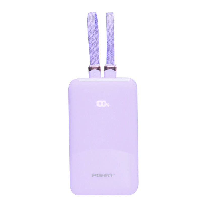 แบตเตอรี่สำรองพกพา PowerLink X2 ความจุ 10000 mAh สี Purple แบรนด์ PISEN