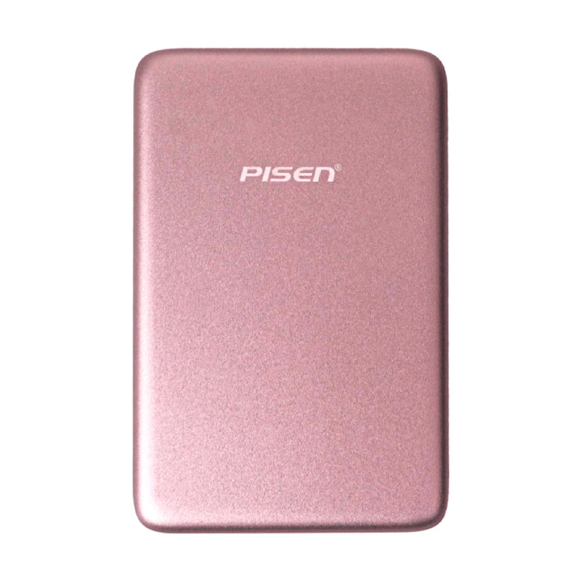 Powerbank PISEN SleekVolt สีแดง 10,000mAh รองรับชาร์จเร็ว 20W และชาร์จไร้สาย