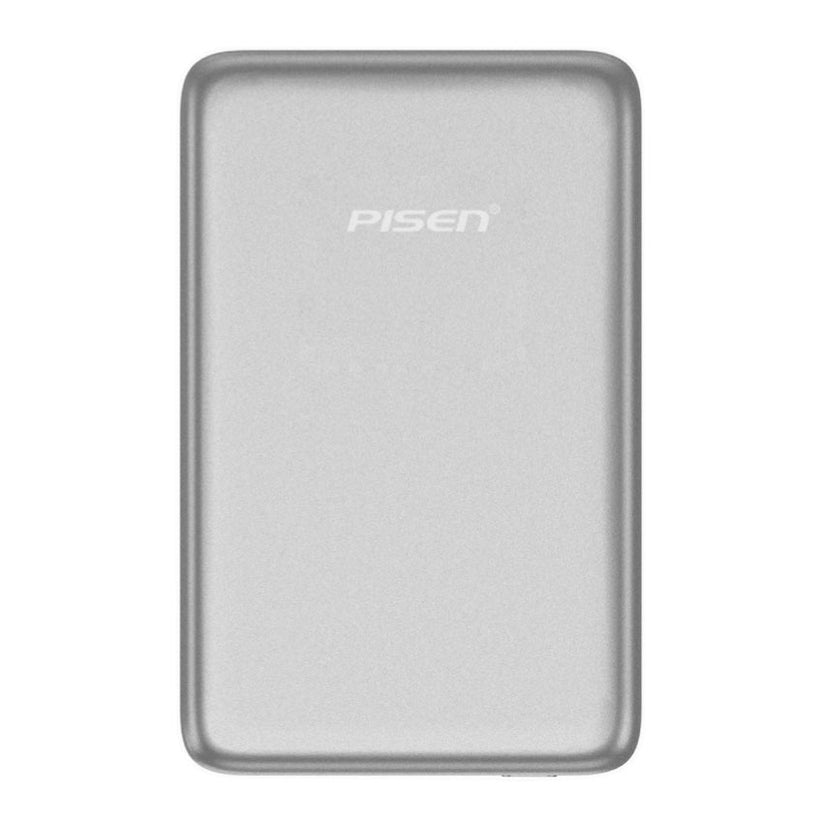 แบตเตอรี่สำรองไร้สาย Pisen SleekVolt 20W ความจุ 5000mAh ดีไซน์บางพรีเมียม รองรับ MagSafe Qi2 ชาร์จเร็ว พกพาง่าย ใช้งานสะดวกทุกวัน