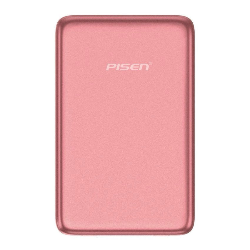 แบตเตอรี่สำรองไร้สาย Pisen SleekVolt 20W ความจุ 5000mAh ดีไซน์บางพรีเมียม รองรับ MagSafe Qi2 ชาร์จเร็ว พกพาง่าย ใช้งานสะดวกทุกวัน