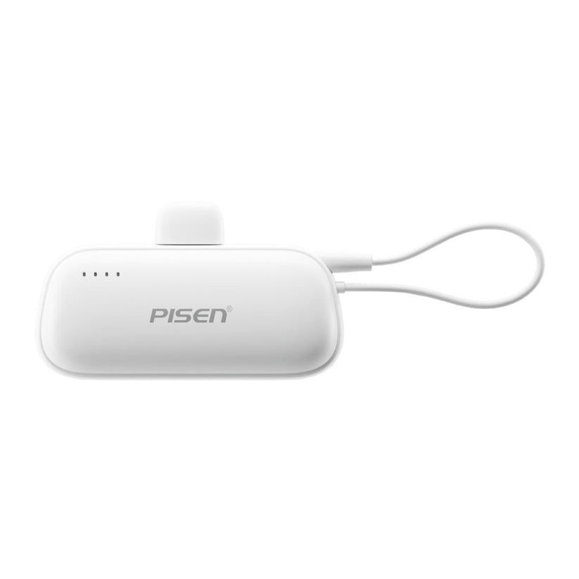 แบตเตอรี่สำรองพกพา Tiny 15 วัตต์ ความจุ 5000 mAh สี White แบรนด์ PISEN