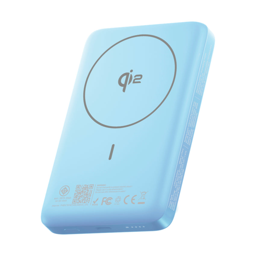 แบตสำรอง PISEN SleekVolt 10000mAh – Blue ชาร์จไว 20W รองรับ MagSafe/Qi2