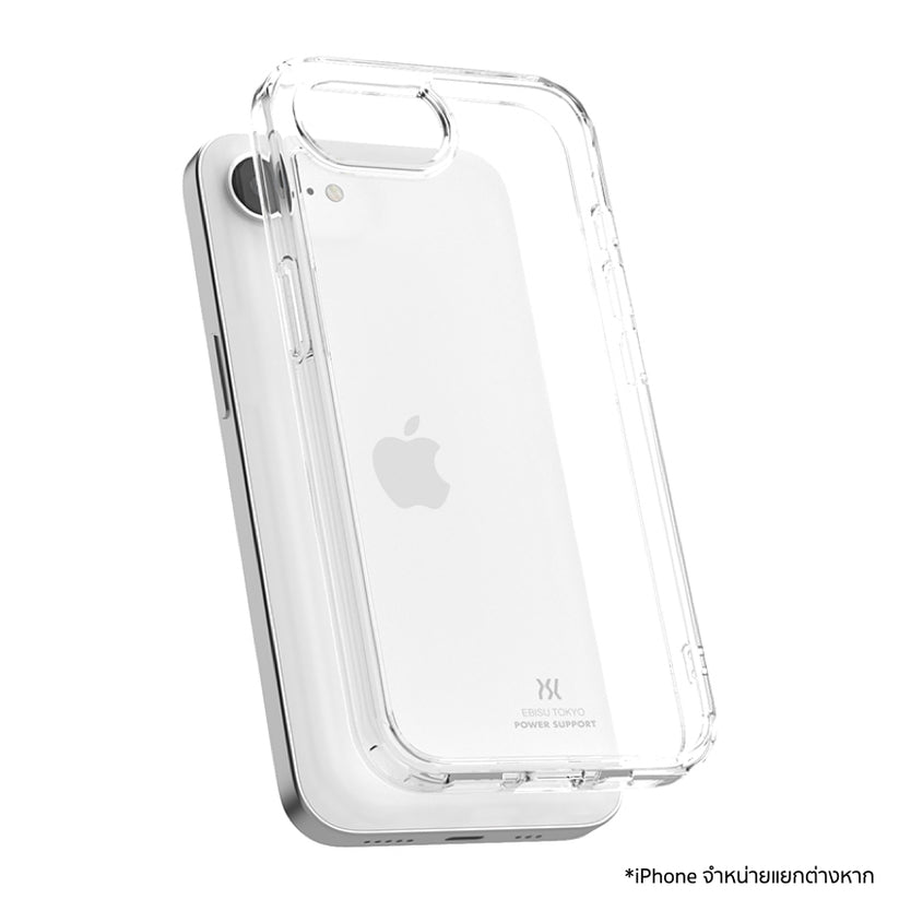 เคสไอโฟน Air Jacket Hybrid สำหรับ iPhone 16e ดีไซน์ใส แบรนด์ POWER SUPPORT