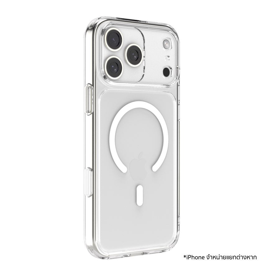 เคสกันกระแทก iPhone 17 Pro Power Support Air Jacket Mag Hybrid Camera Button - Clear