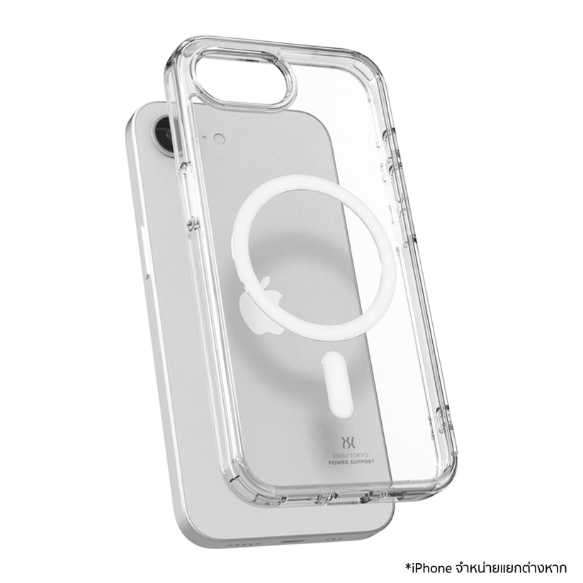 เคสไอโฟน Air Jacket Hybrid รองรับ MagSafe สำหรับ iPhone 16e - Clear ดีไซน์ใส จากแบรนด์ POWER SUPPORT