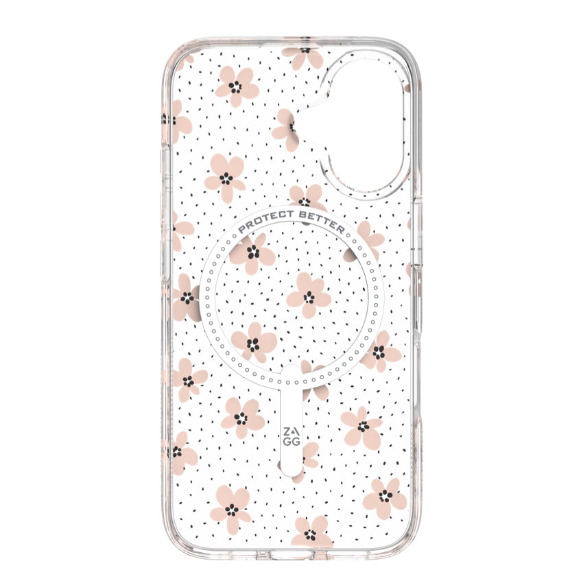 เคสกันกระแทก iPhone 16 Zagg Milan Snap สี Floral Pink Daisies