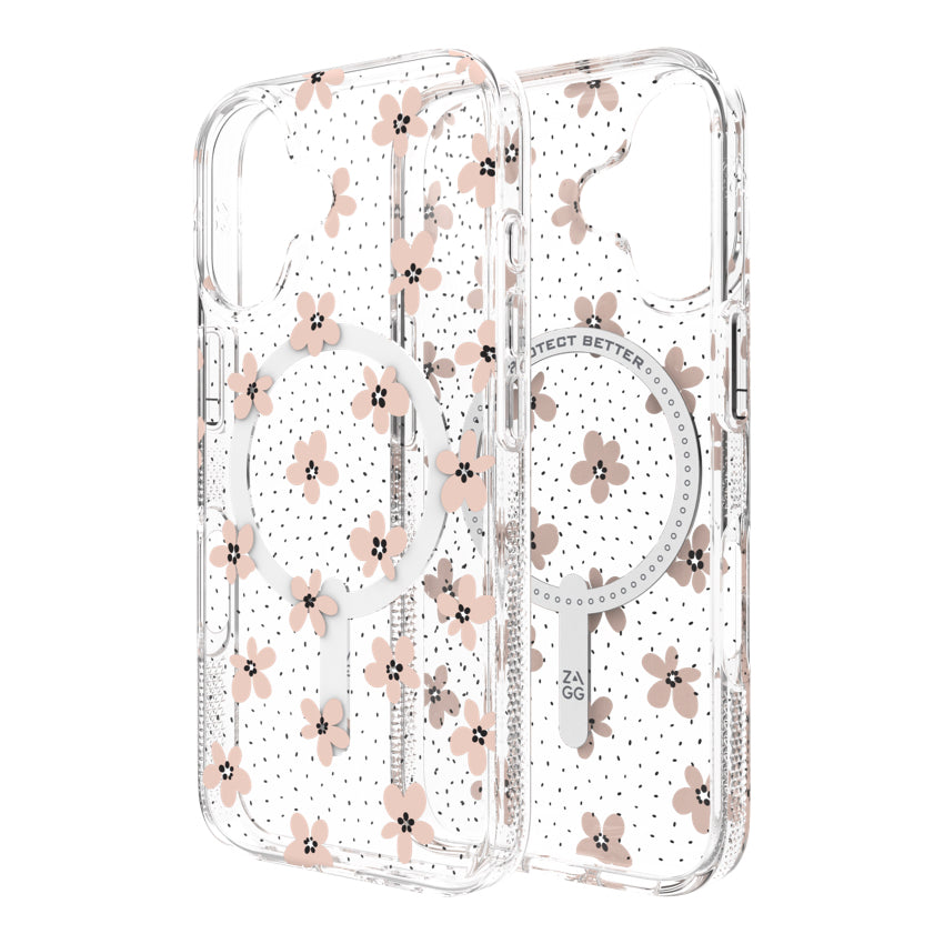 เคสกันกระแทก iPhone 16 Zagg Milan Snap สี Floral Pink Daisies
